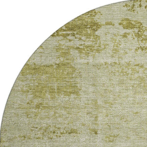 HomeRoots 8' X 10' Artichoke Green Abstract Washable Area Rug with UV Protection for Busy Homes & Style 707531
