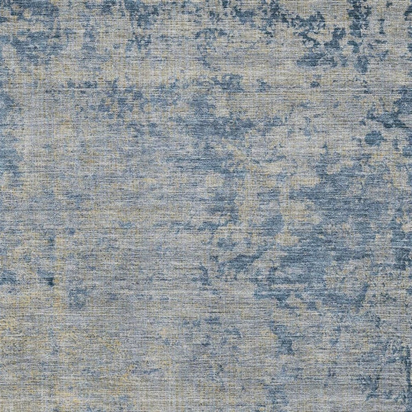 HomeRoots 5' X 8' Navy Blue & Beige Abstract Washable Area Rug - UV Protected, Stain Resistant, Modern Style 707535