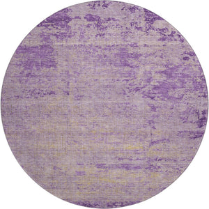 HomeRoots 8' X 10' Purple And Beige Abstract Area Rug - Stylish, Washable, UV Protected for Modern Living Spaces 707543