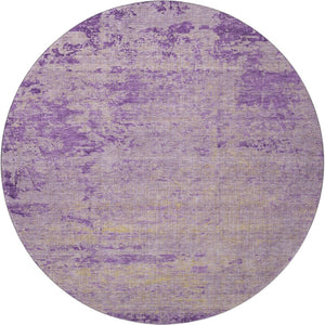 HomeRoots 8' X 10' Purple And Beige Abstract Area Rug - Stylish, Washable, UV Protected for Modern Living Spaces 707543