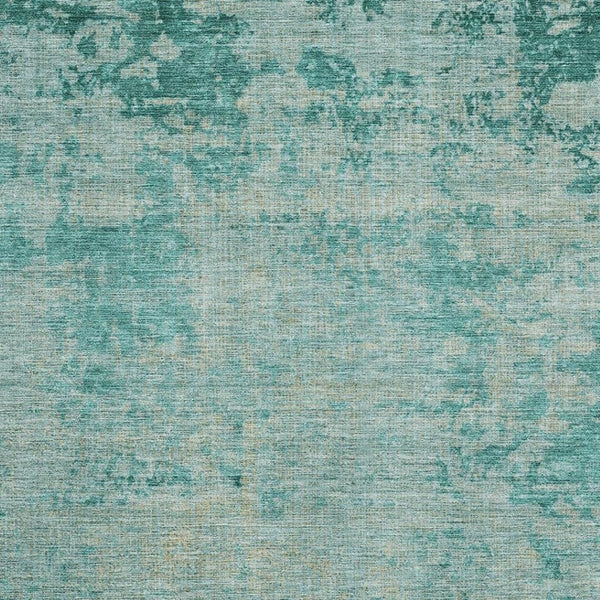 HomeRoots 5' X 8' Teal And Beige Abstract Area Rug - Stylish, Washable, UV-Protected for High-Traffic Homes 707547