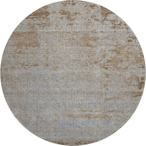 HomeRoots 8' X 10' Washable Taupe & Beige Abstract Area Rug with UV Protection for Homes with Kids & Pets 707555