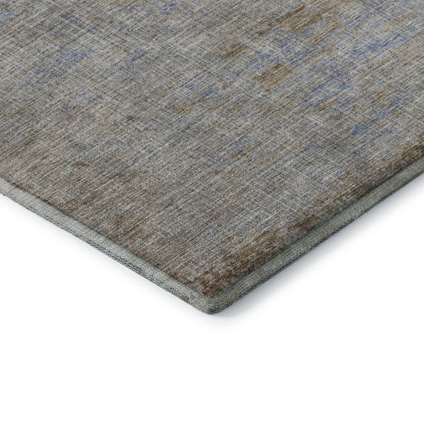 HomeRoots 9' X 12' Taupe and Beige Abstract Area Rug - Washable, UV-Protected, Durable for Homes with Kids & Pets 707556