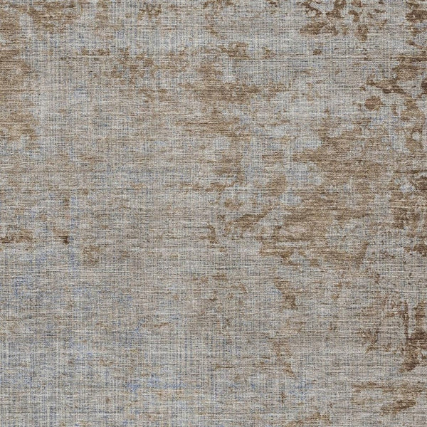 HomeRoots 9' X 12' Taupe and Beige Abstract Area Rug - Washable, UV-Protected, Durable for Homes with Kids & Pets 707556