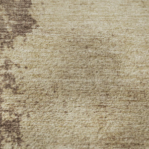 HomeRoots 5' X 8' Washable Brown and Beige Abstract Area Rug with UV Protection – Durable, Stylish, Pet-Friendly! 707559