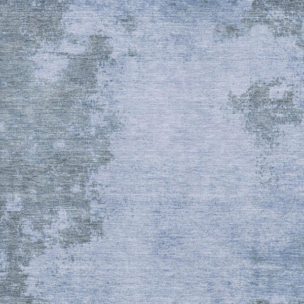 HomeRoots 9' X 12' Blue and Gray Abstract Washable Area Rug with UV Protection - Perfect for Families & Pets! 707568