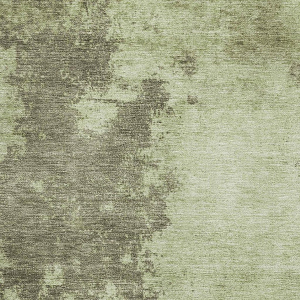 HomeRoots 9' X 12' Olive Green Beige Abstract Area Rug - Washable, Stain-Resistant, UV Protected for Durability 707574