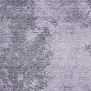 HomeRoots 5' X 8' Vibrant Purple & Gray Abstract Area Rug - Washable, UV Protected, Stain Resistant Design 707577
