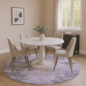 HomeRoots 8' X 10' Stylish Purple & Gray Washable Area Rug with UV Protection - Perfect for Busy Homes! 707579
