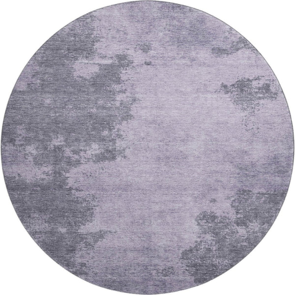 HomeRoots 8' X 10' Stylish Purple & Gray Washable Area Rug with UV Protection - Perfect for Busy Homes! 707579