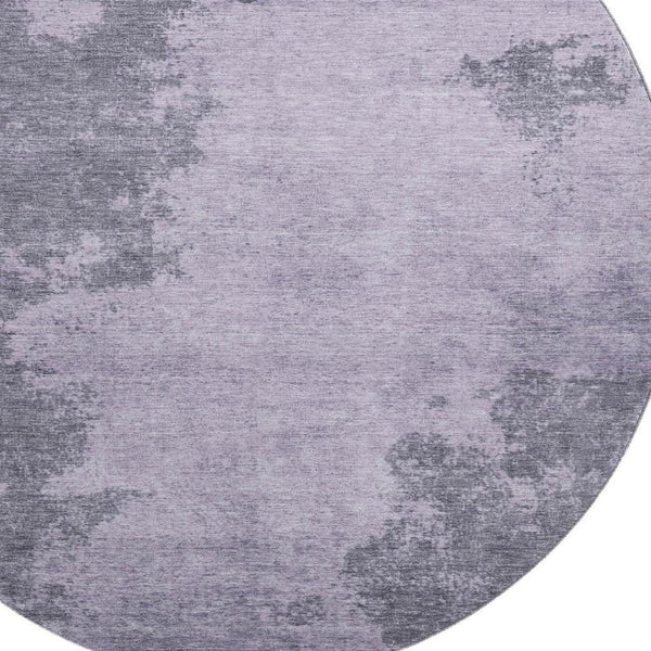 HomeRoots 8' X 10' Stylish Purple & Gray Washable Area Rug with UV Protection - Perfect for Busy Homes! 707579
