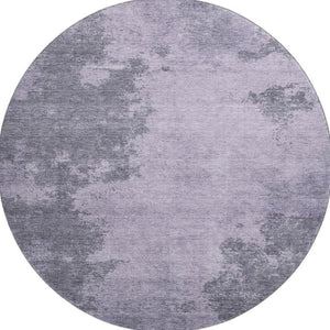 HomeRoots 8' X 10' Stylish Purple & Gray Washable Area Rug with UV Protection - Perfect for Busy Homes! 707579