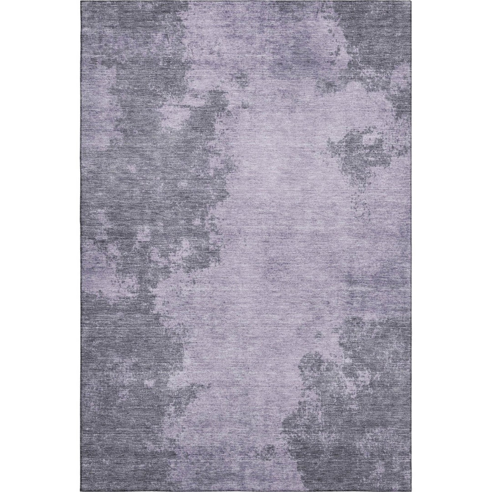 HomeRoots 10' X 14' Purple & Gray Abstract Washable Area Rug – Stylish, Durable, UV-Protected & Easy to Clean 707581
