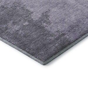 HomeRoots 10' X 14' Purple & Gray Abstract Washable Area Rug – Stylish, Durable, UV-Protected & Easy to Clean 707581