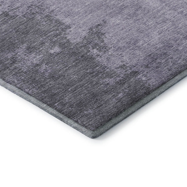 HomeRoots 10' X 14' Purple & Gray Abstract Washable Area Rug – Stylish, Durable, UV-Protected & Easy to Clean 707581