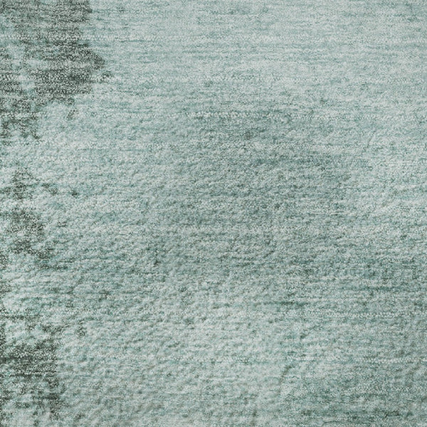 HomeRoots 8' X 10' Teal and Gray Abstract Washable Area Rug - Durable, Stylish, UV-Protected for Busy Homes! 707585