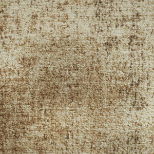 HomeRoots 8' Abstract Washable Round Rug in Beige & Brown - UV Protected, Stain Resistant, Ideal for Busy Homes 707590