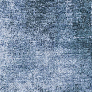 HomeRoots 8' Washable Abstract Round Rug in Blue & Sky Blue - UV Protected, Durable, Perfect for Busy Homes 707596