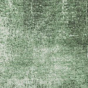 HomeRoots 8' Green and Gray Abstract Round Rug - Washable, UV-Protected, Non-Slip, Perfect for High-Traffic Areas 707602