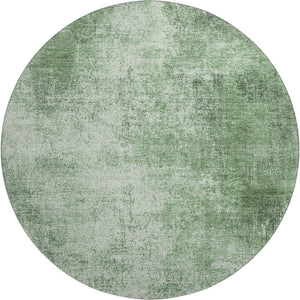 HomeRoots 8' X 10' Contemporary Green and Gray Abstract Washable Area Rug with UV Protection & Non-Slip Backing 707603