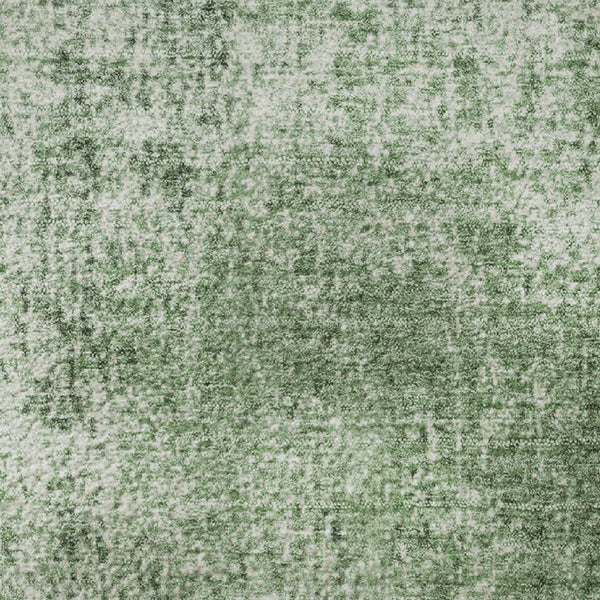 HomeRoots 8' X 10' Contemporary Green and Gray Abstract Washable Area Rug with UV Protection & Non-Slip Backing 707603