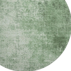 HomeRoots 8' X 10' Contemporary Green and Gray Abstract Washable Area Rug with UV Protection & Non-Slip Backing 707603