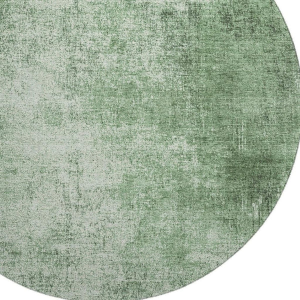 HomeRoots 8' X 10' Contemporary Green and Gray Abstract Washable Area Rug with UV Protection & Non-Slip Backing 707603