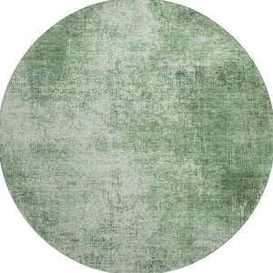 HomeRoots 8' X 10' Contemporary Green and Gray Abstract Washable Area Rug with UV Protection & Non-Slip Backing 707603