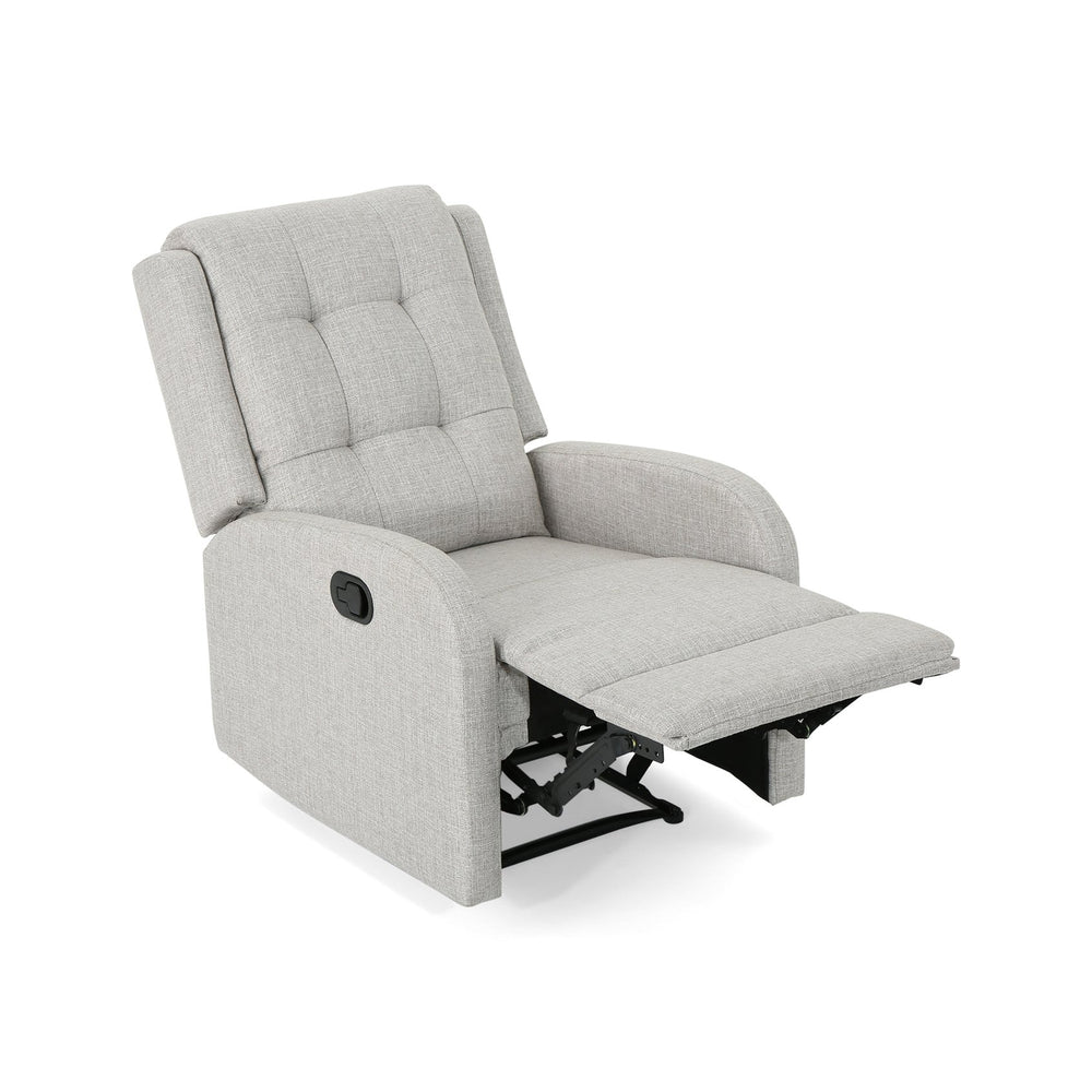 English Elm Christopher Knight Home® - 24.75" Wide Manual Recliner Beige Fabric - Compact 24.75" Seat, Pull-Tab Recline, Durable Frame comfort 64372.00