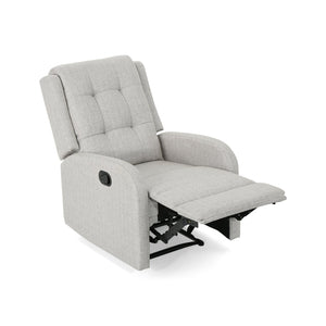 English Elm Christopher Knight Home® - 24.75" Wide Manual Recliner Beige Fabric - Compact 24.75" Seat, Pull-Tab Recline, Durable Frame comfort 64372.00