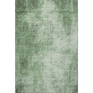 HomeRoots 10' X 14' Modern Green & Gray Abstract Area Rug - Washable, UV Protected, Durable for Daily Use 707605