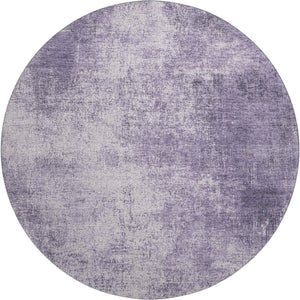 HomeRoots 8' X 10' Stylish Lavender and Gray Abstract Area Rug – Washable, UV-Protected, Durable for Families 707609