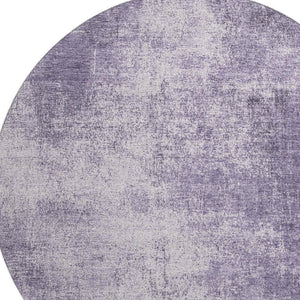 HomeRoots 8' X 10' Stylish Lavender and Gray Abstract Area Rug – Washable, UV-Protected, Durable for Families 707609