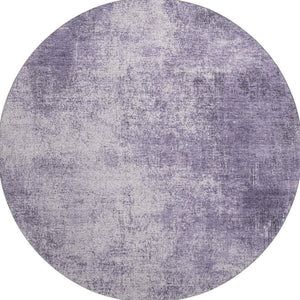 HomeRoots 8' X 10' Stylish Lavender and Gray Abstract Area Rug – Washable, UV-Protected, Durable for Families 707609