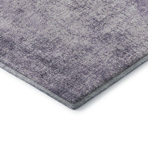 HomeRoots 9' X 12' Abstract Lavender and Gray Area Rug - Washable, Stain-Resistant with UV Protection, Durable Design 707610