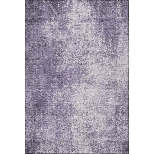 HomeRoots 9' X 12' Abstract Lavender and Gray Area Rug - Washable, Stain-Resistant with UV Protection, Durable Design 707610