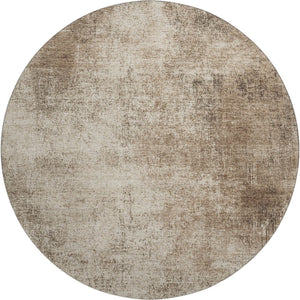 HomeRoots 8' X 10' Abstract Washable Area Rug in Taupe & Beige - UV Protected, Durable & Easy Care for Homes 707615