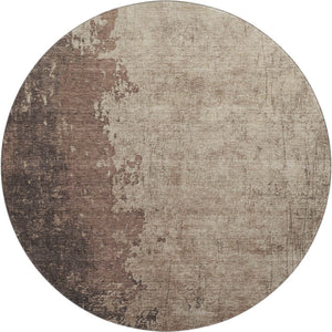 HomeRoots 8' X 10' Chocolate and Beige Abstract Washable Area Rug - Durable, Stylish, Stain Resistant with UV Protection 707621