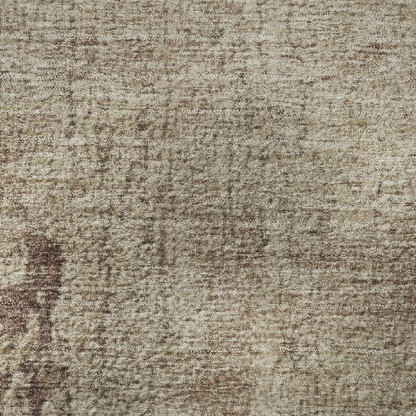 HomeRoots 8' X 10' Chocolate and Beige Abstract Washable Area Rug - Durable, Stylish, Stain Resistant with UV Protection 707621