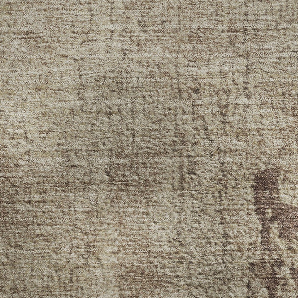 HomeRoots 9' X 12' Chocolate & Beige Abstract Area Rug - Washable, UV Protected, Durable for High-Traffic Areas 707622