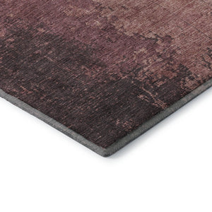 HomeRoots 10' X 14' Coral & Burgundy Abstract Area Rug – Washable, UV-Protected, Stain-Resistant & Stylish! 707629