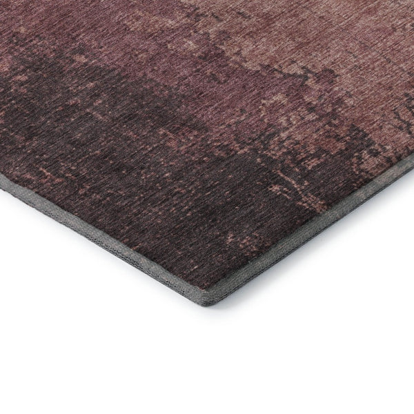 HomeRoots 10' X 14' Coral & Burgundy Abstract Area Rug – Washable, UV-Protected, Stain-Resistant & Stylish! 707629