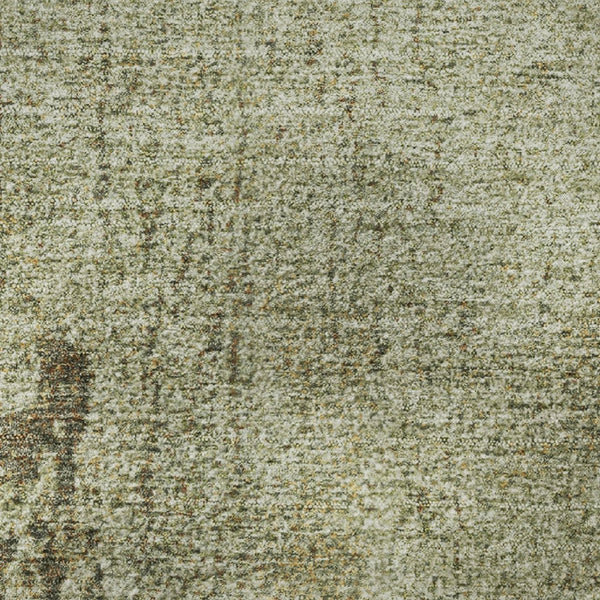 HomeRoots 8' X 10' Washable Olive Green and Brown Abstract Area Rug with UV Protection for Stylish Durability 707633
