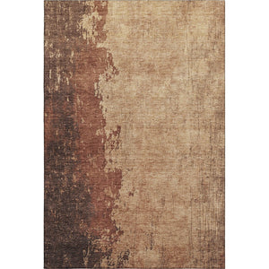 HomeRoots 9' X 12' Modern Rust & Copper Abstract Washable Area Rug with UV Protection for Stylish Spaces 707640