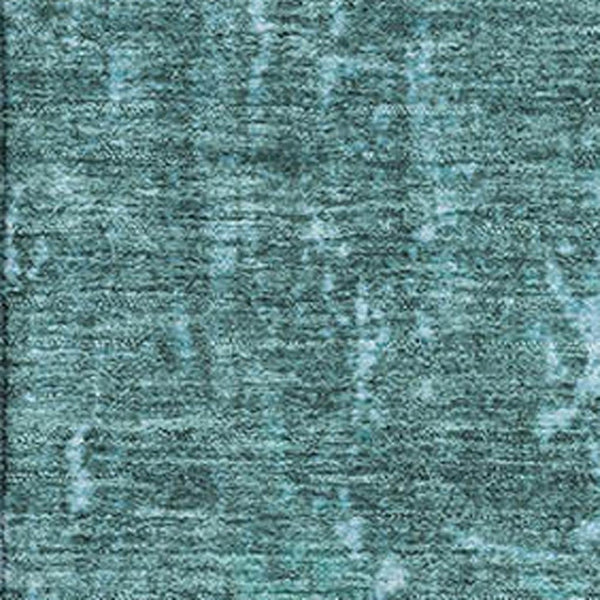 HomeRoots 5' X 8' Stylish Teal and Gray Abstract Area Rug - Washable, UV Protected, Pet-Friendly & Durable! 707643
