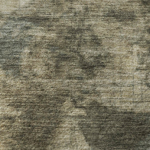 HomeRoots 8' X 10' Washable Taupe Gray & Beige Geometric Area Rug – UV Protected, Stain-Resistant & Durable 707675
