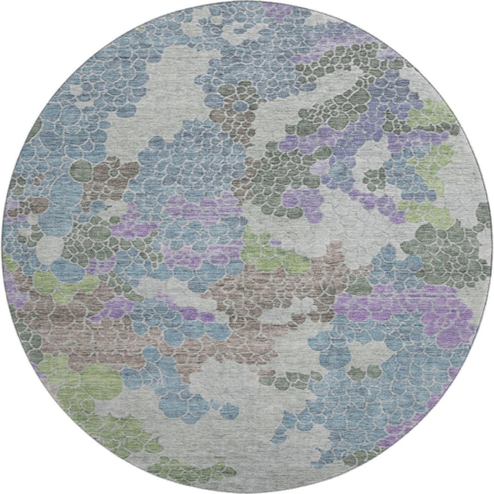 HomeRoots 8' X 10' Vibrant Geometric Washable Area Rug with UV Protection - Durable, Pet-Friendly Decor 707687