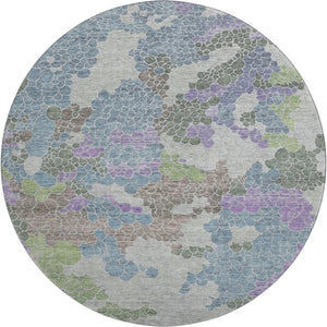 HomeRoots 8' X 10' Vibrant Geometric Washable Area Rug with UV Protection - Durable, Pet-Friendly Decor 707687