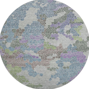 HomeRoots 8' X 10' Vibrant Geometric Washable Area Rug with UV Protection - Durable, Pet-Friendly Decor 707687