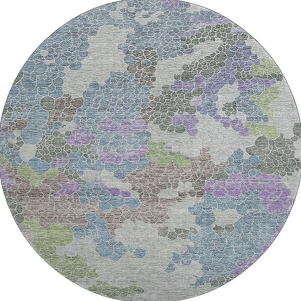 HomeRoots 8' X 10' Vibrant Geometric Washable Area Rug with UV Protection - Durable, Pet-Friendly Decor 707687